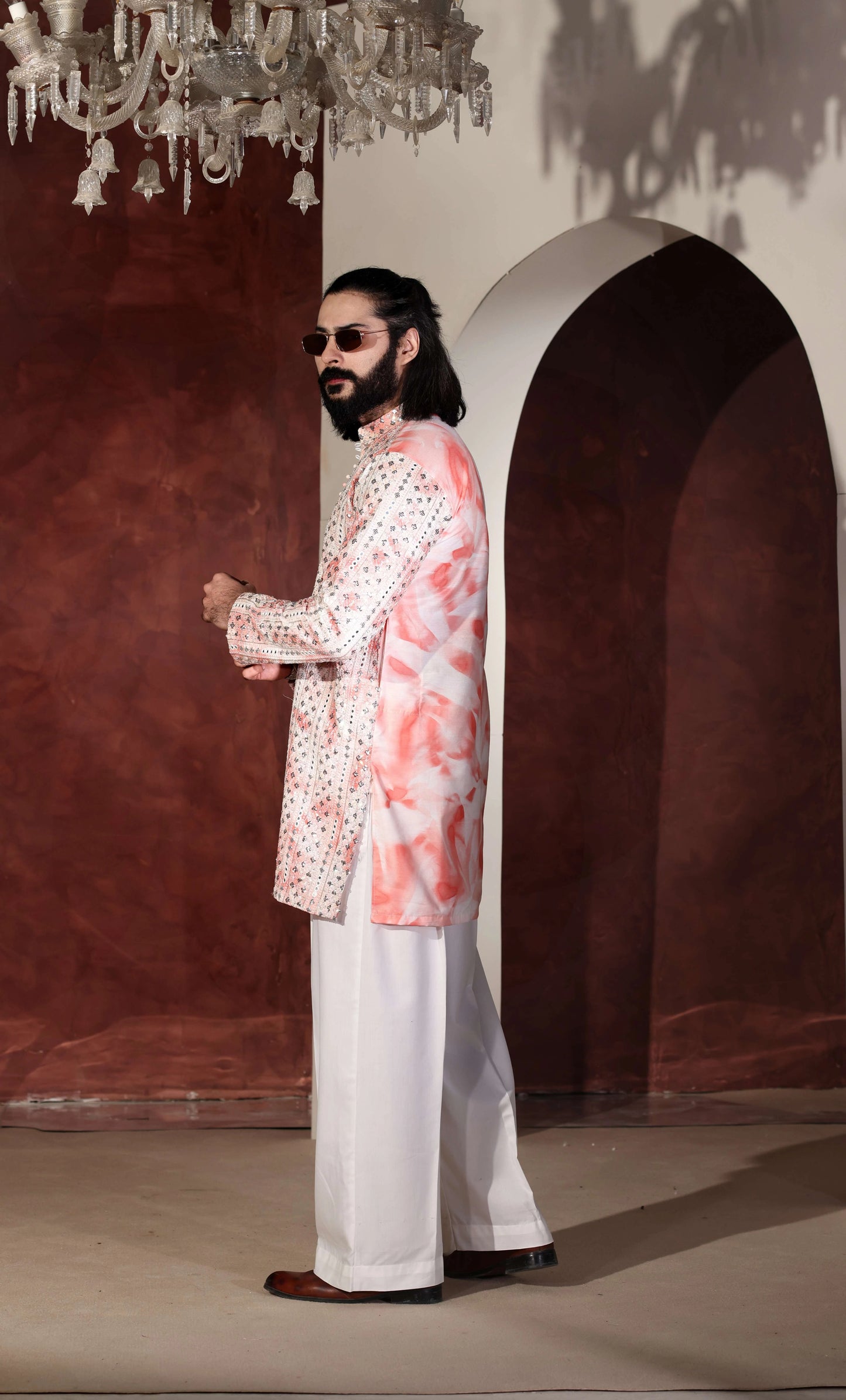 Designer Kurta With Wide Leg Trouser