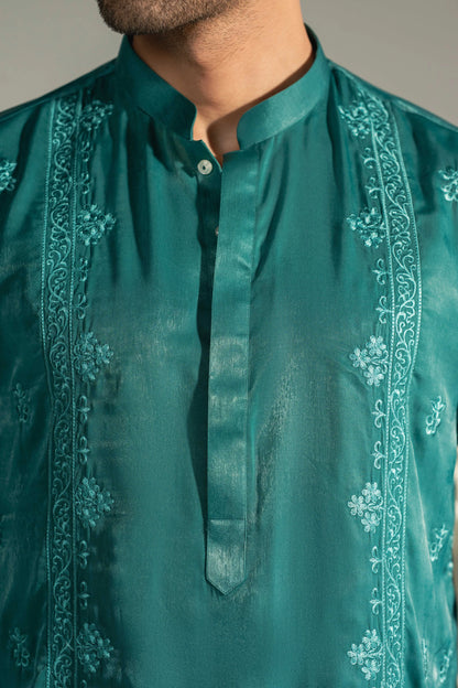 Beryl Emb Kurta With Farshi Shalwar