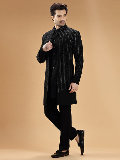 MC 542 Pakistani Sherwani - Mashal Couture