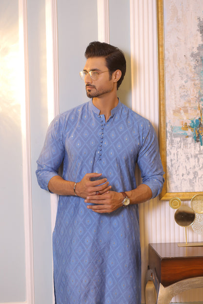 CK 15 Chikankari Kurta For Men - Mashal Couture