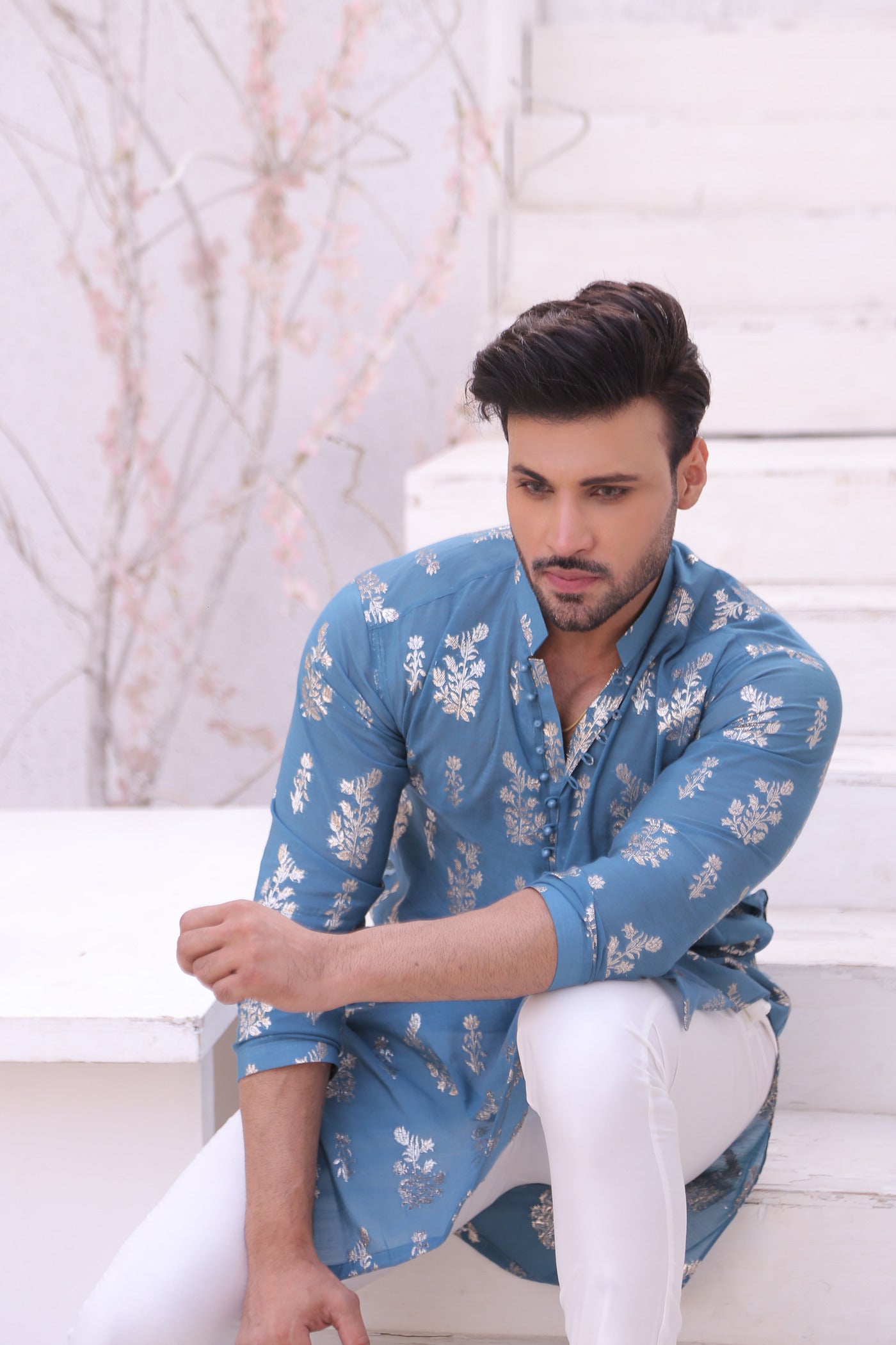 MC 01 Mirror Work Kurta Pajama - Mashal Couture