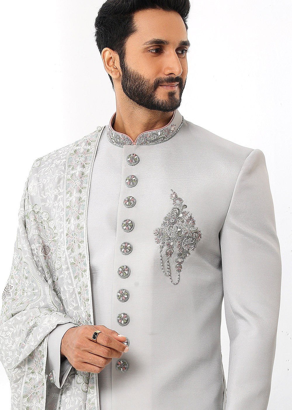 MC 546 Sherwani Dulha - Mashal Couture