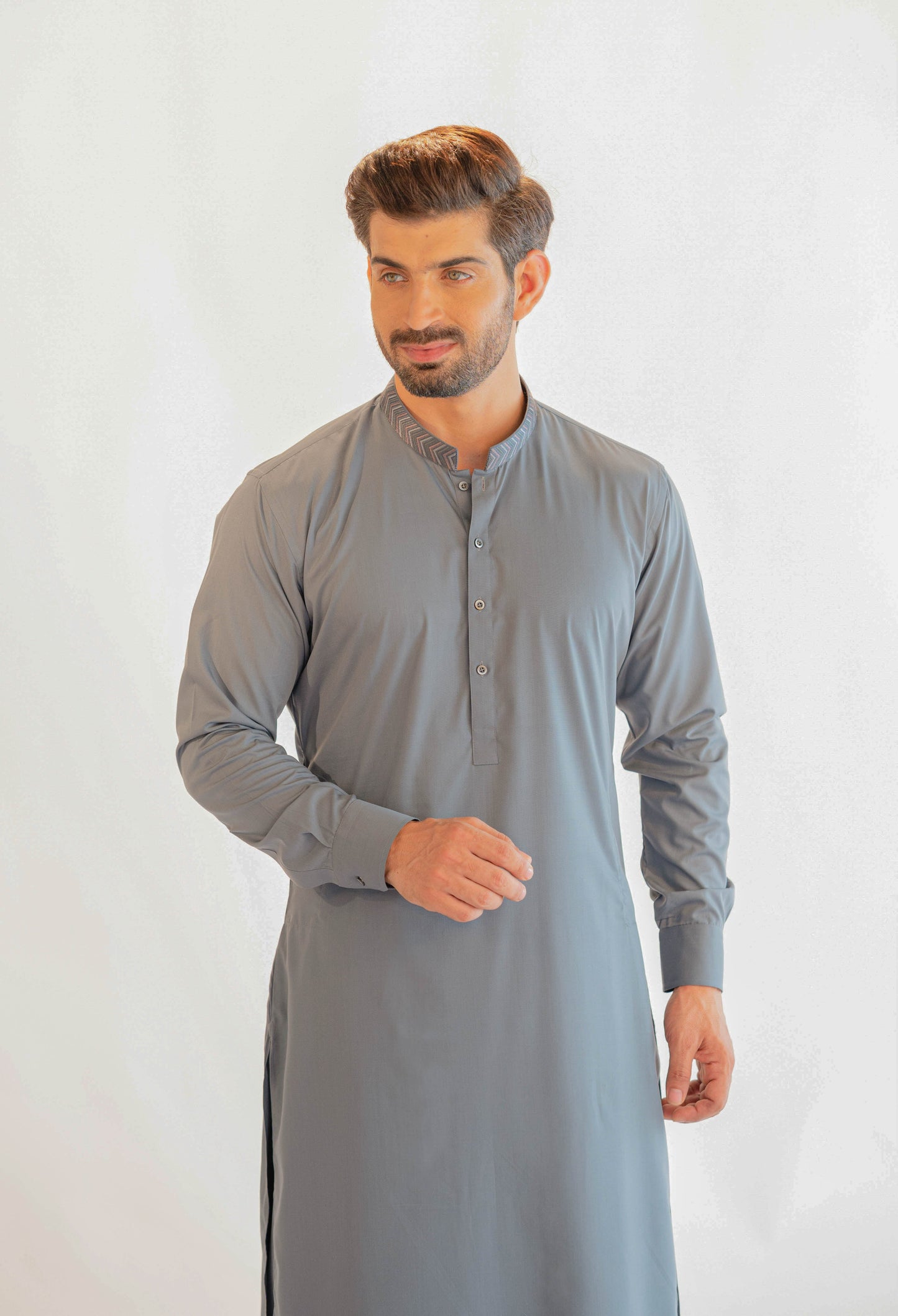 MC KS 38 Shalwar Kameez With Coat - Mashal Couture