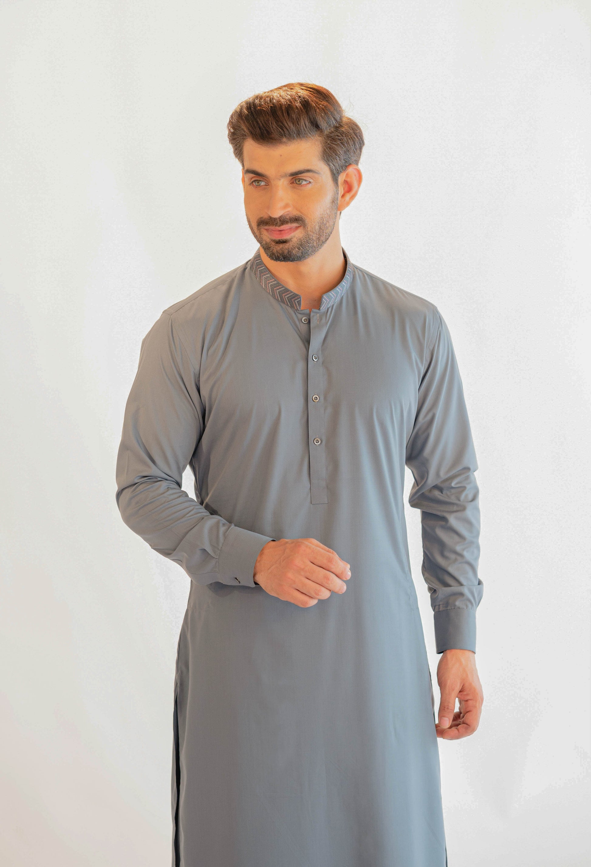 MC KS 38 Shalwar Kameez With Coat - Mashal Couture