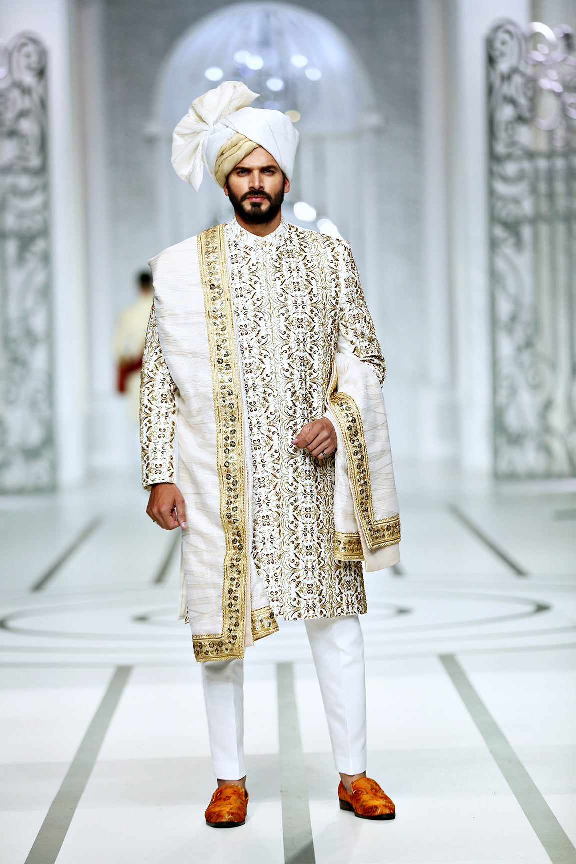 MC 602 Groom Wedding Sherwani - Mashal Couture