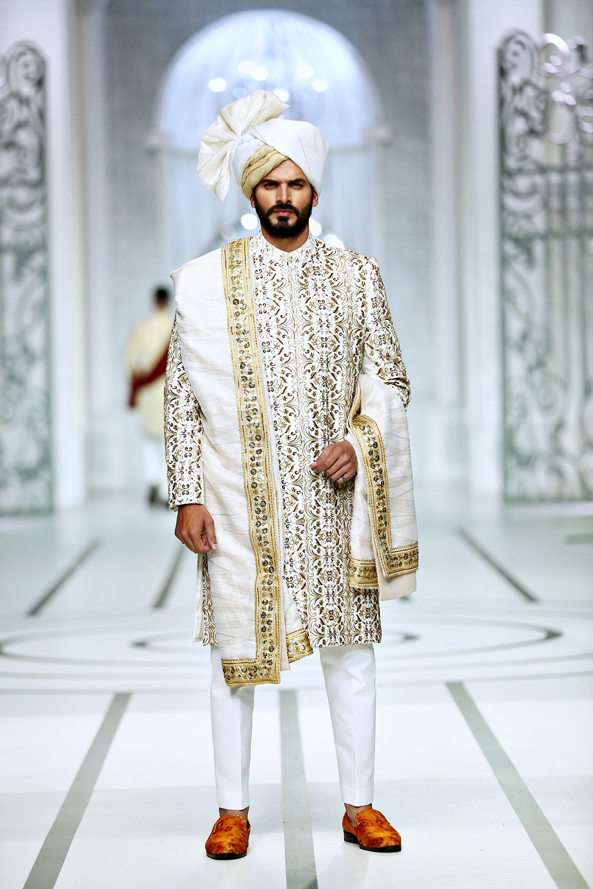 MC 602 Groom Wedding Sherwani - Mashal Couture