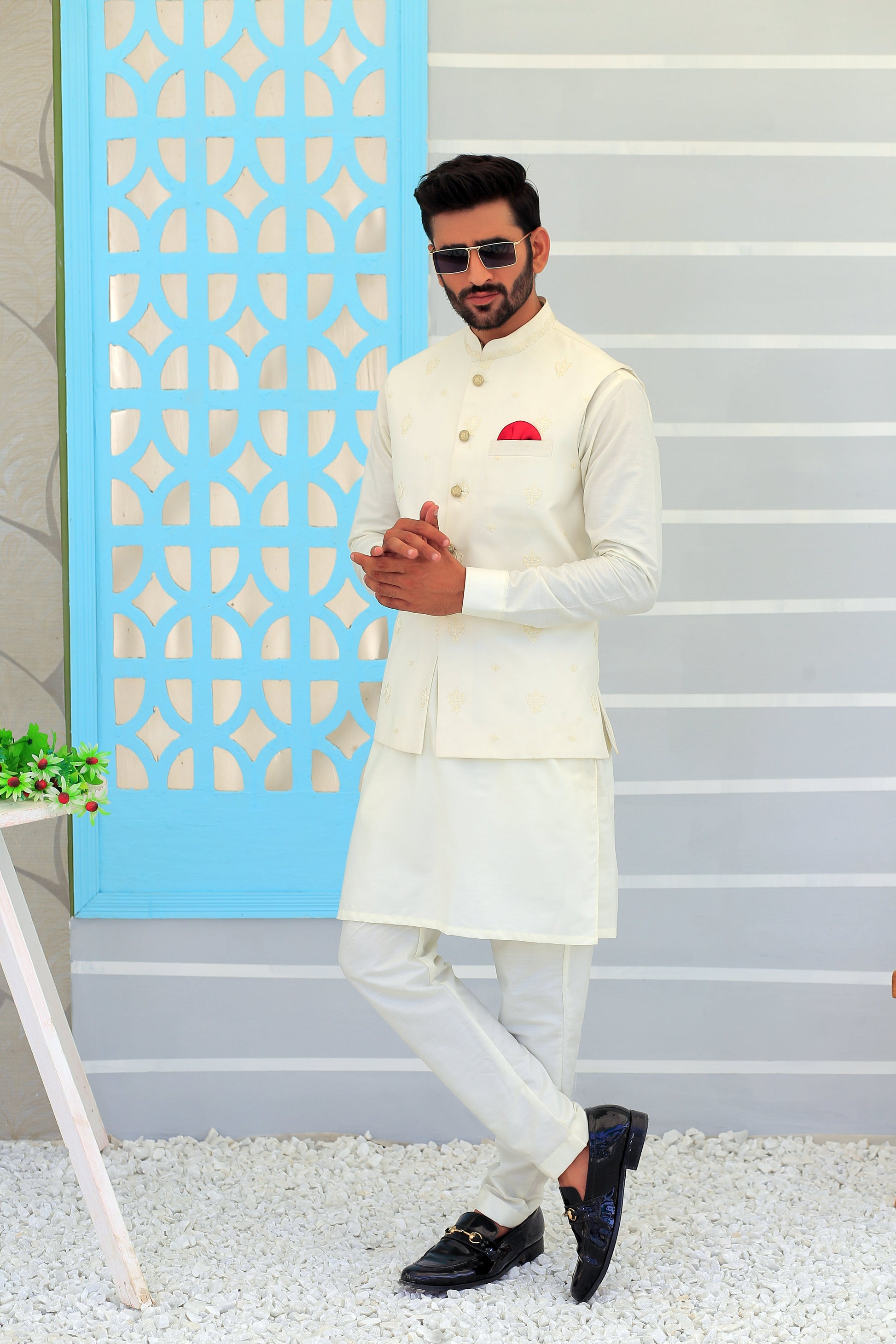 salwar suit with waistcoat