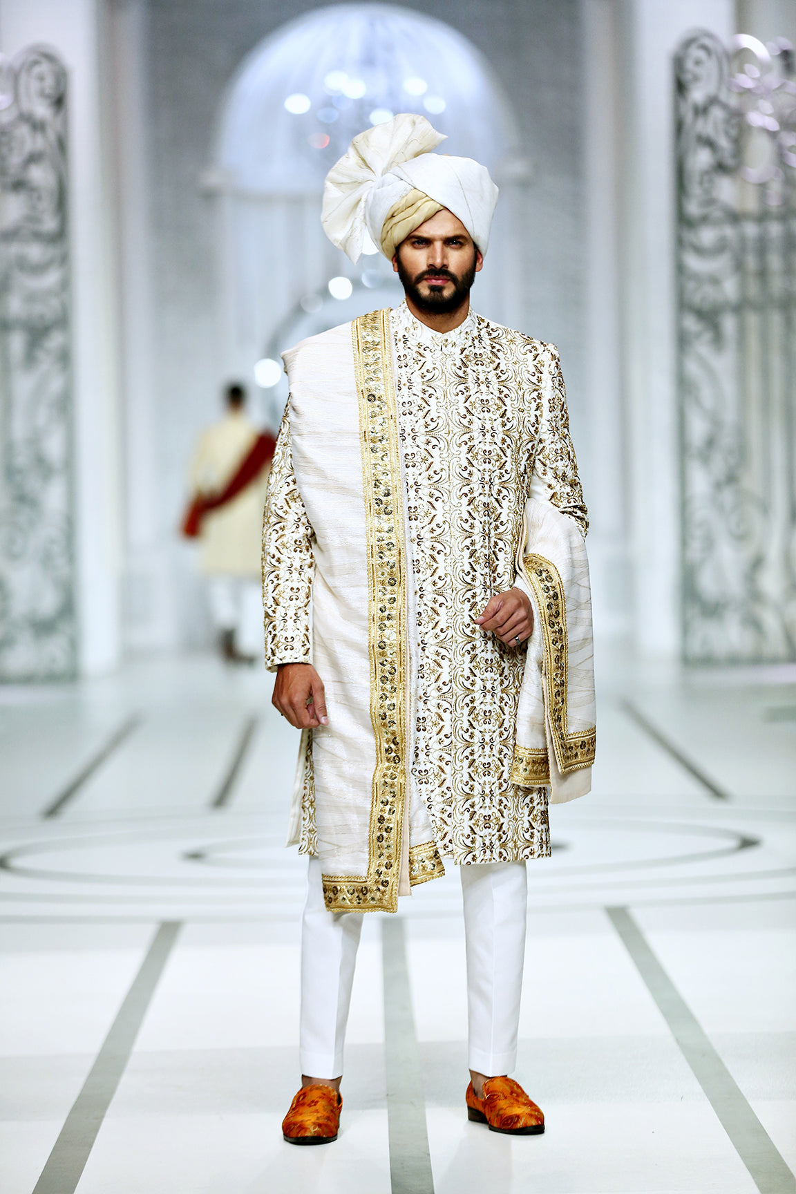 MC 602 Groom Wedding Sherwani - Mashal Couture