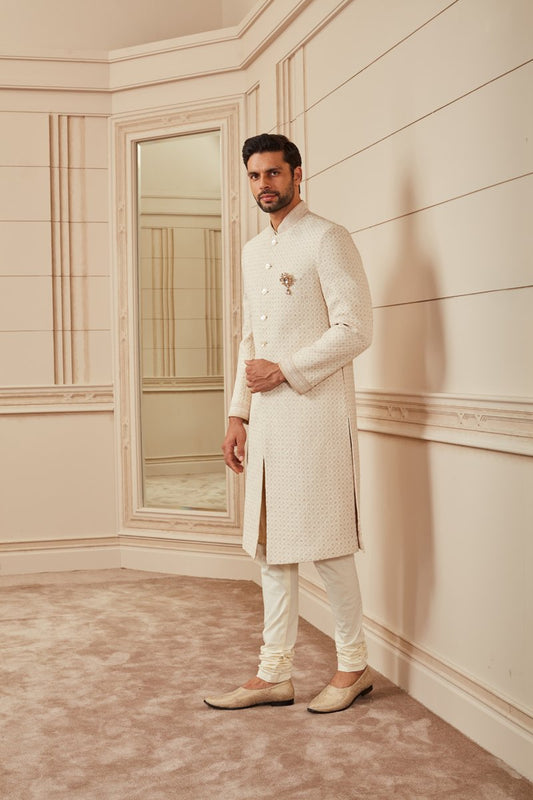 MC 506 Groom Sherwani Sherwani - Mashal Couture
