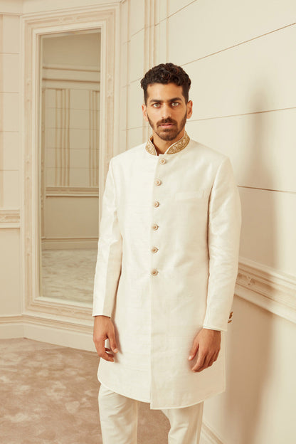 MC 502 Sapphire Cut Sherwani For Men - Mashal Couture