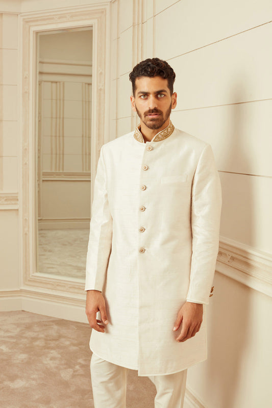 MC 502 Sapphire Cut Sherwani For Men at MashalCouture.com