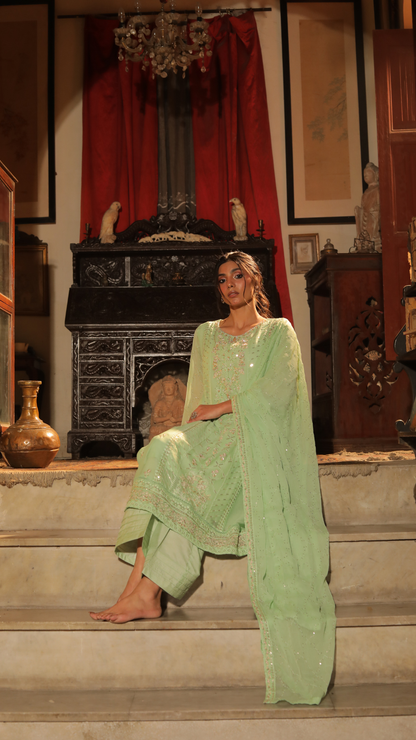 Sehar Angaiz Sea Green Ladies Clothing