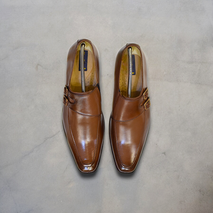 MC 51 Formal Brown Shoes For Men - Mashal Couture