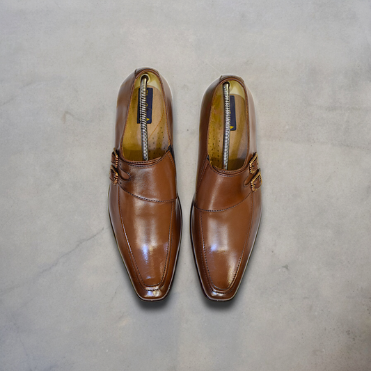 MC 51 Formal Brown Shoes For Men - Mashal Couture