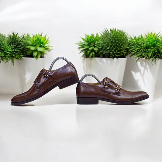 MC 112 Double Strap Monk Party Shoes For Men - Mashal Couture