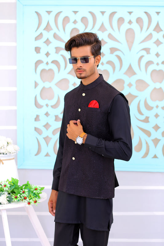 embroidered waistcoat men in pakistan