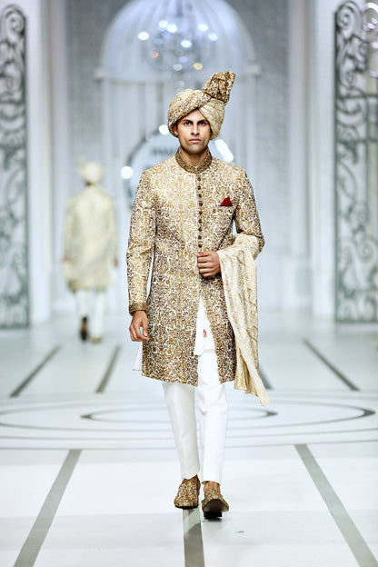 MC 555 Sherwani Men's Wear - Mashal Couture