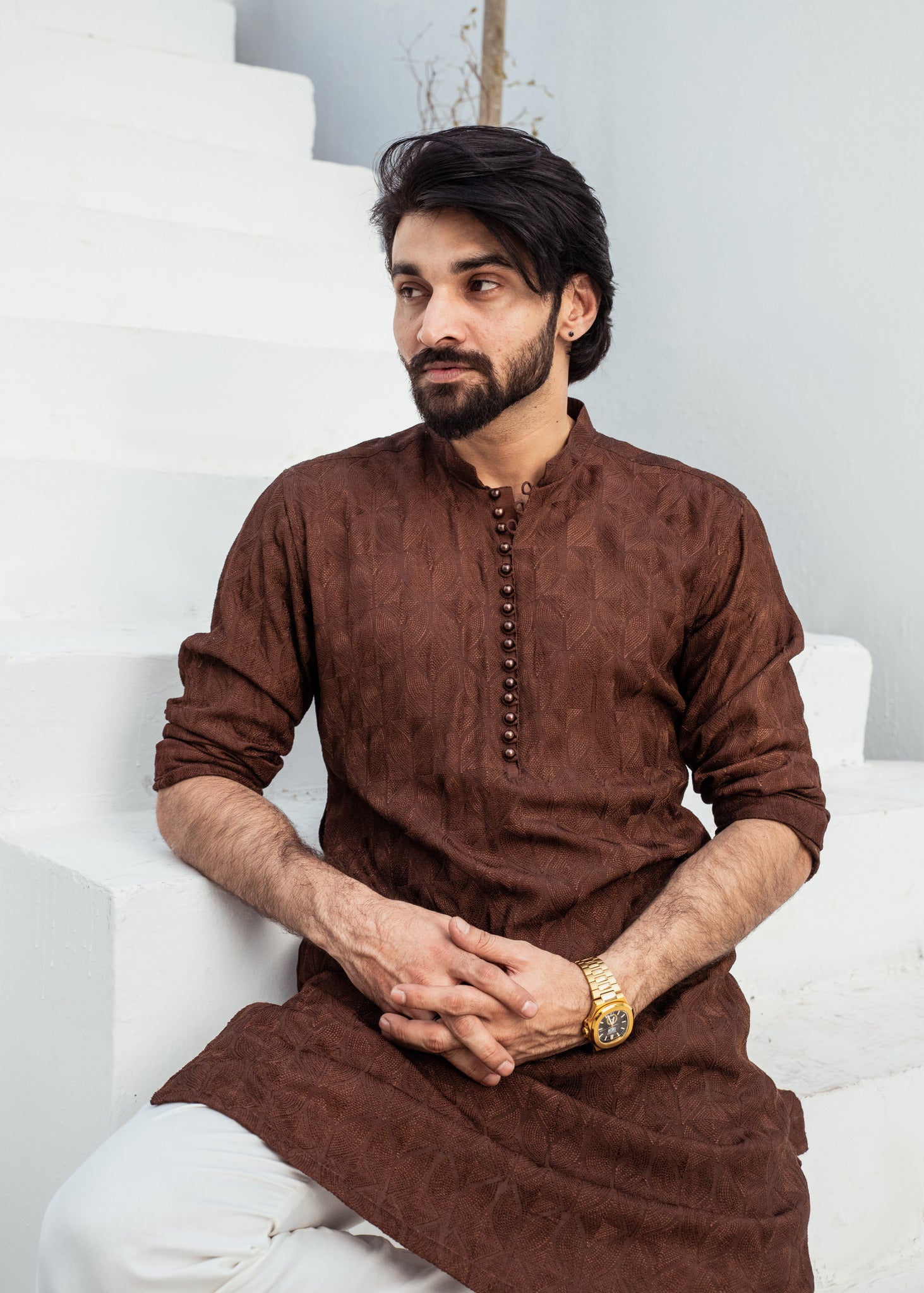 CK 10 Chikankari Man Kurta Pajama - Mashal Couture