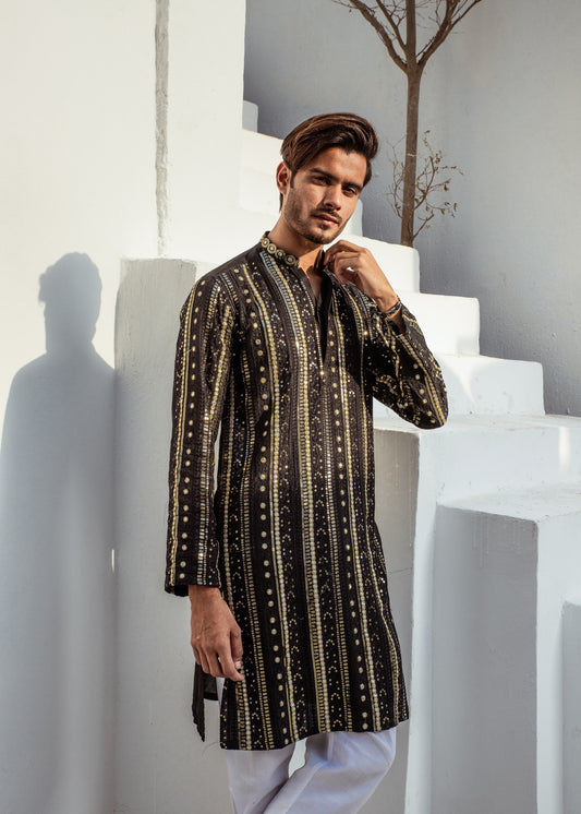 kurta black