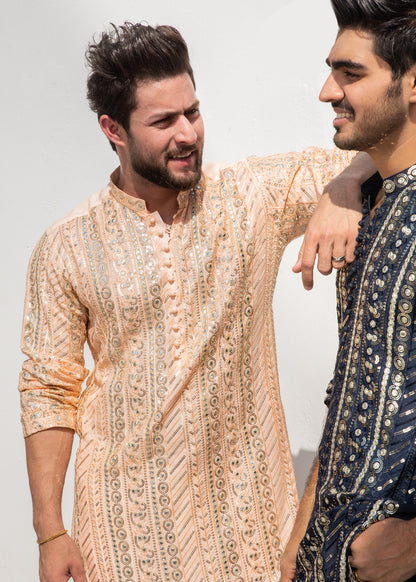 MC 18 Mirror Work Kurta - Mashal Couture