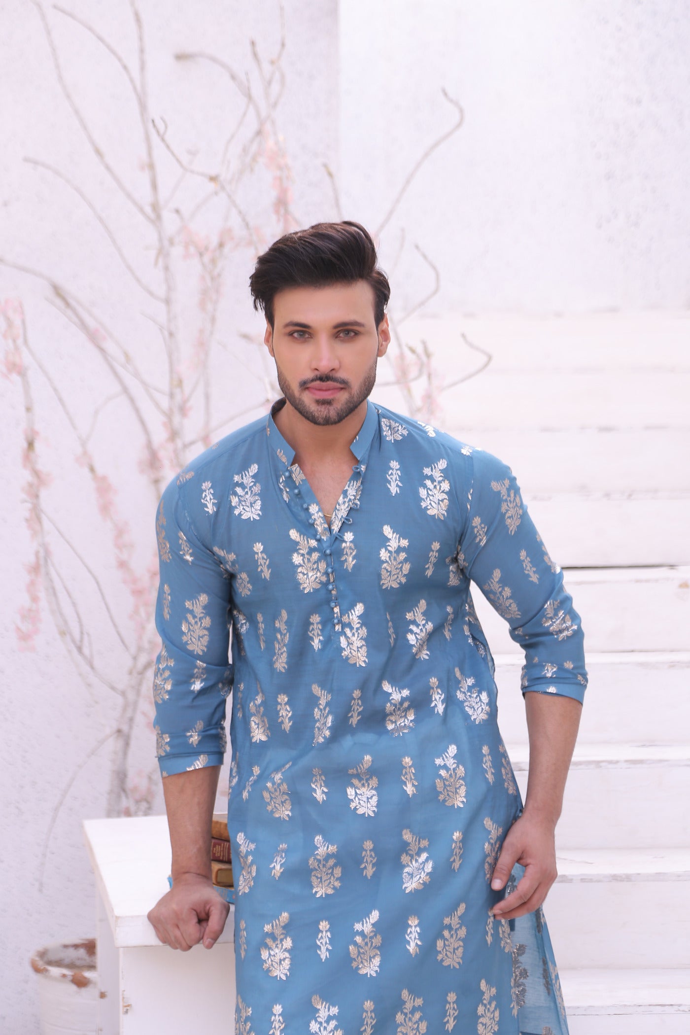 MC 01 Mirror Work Kurta Pajama - Mashal Couture