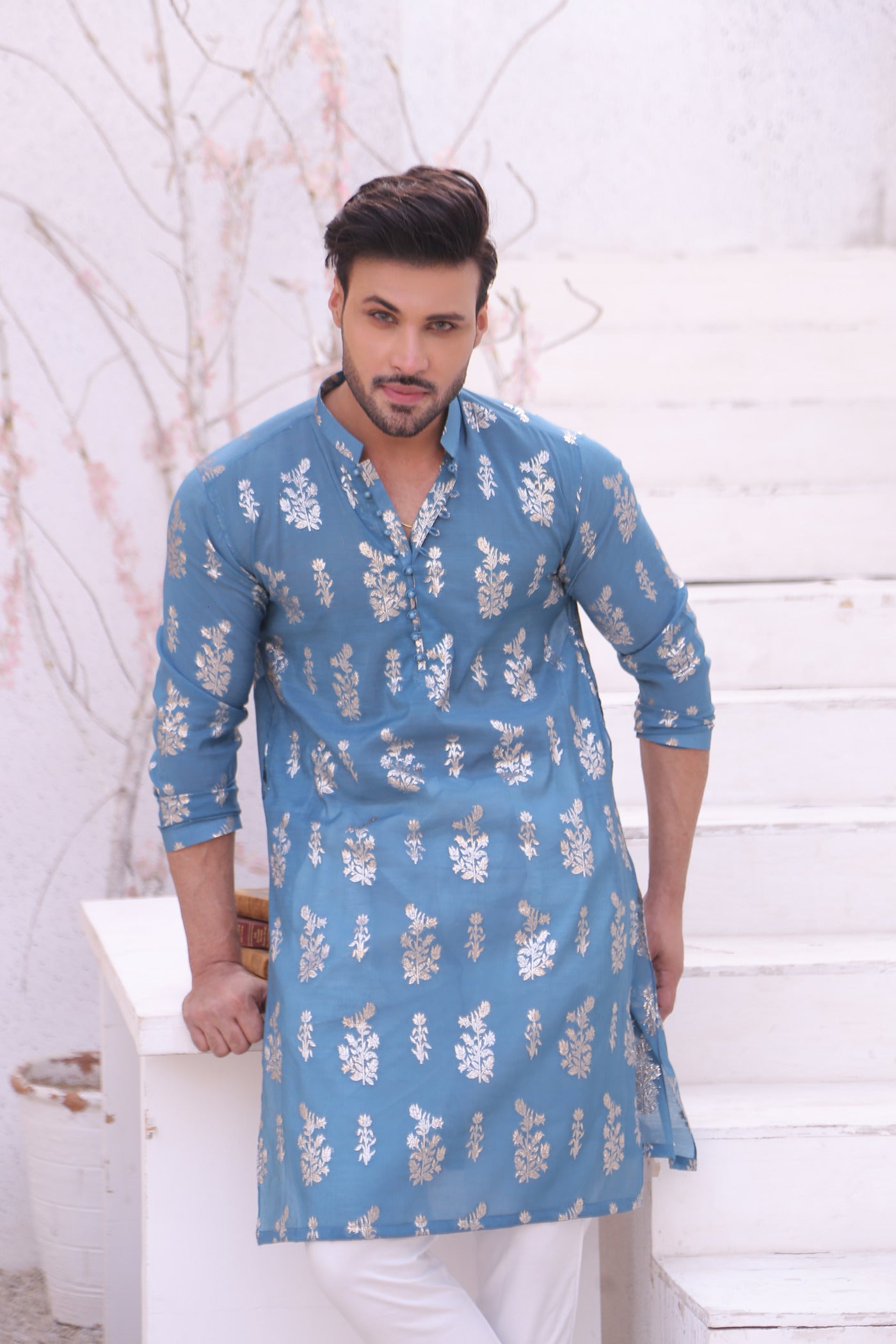 MC 01 Mirror Work Kurta Pajama - Mashal Couture