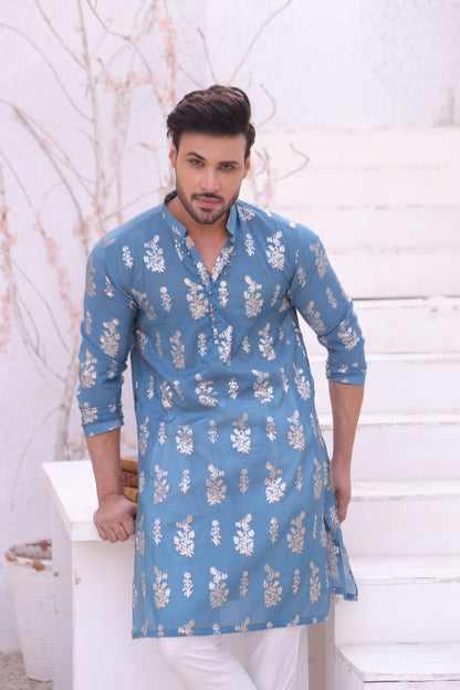 MC 01 Mirror Work Kurta Pajama - Mashal Couture