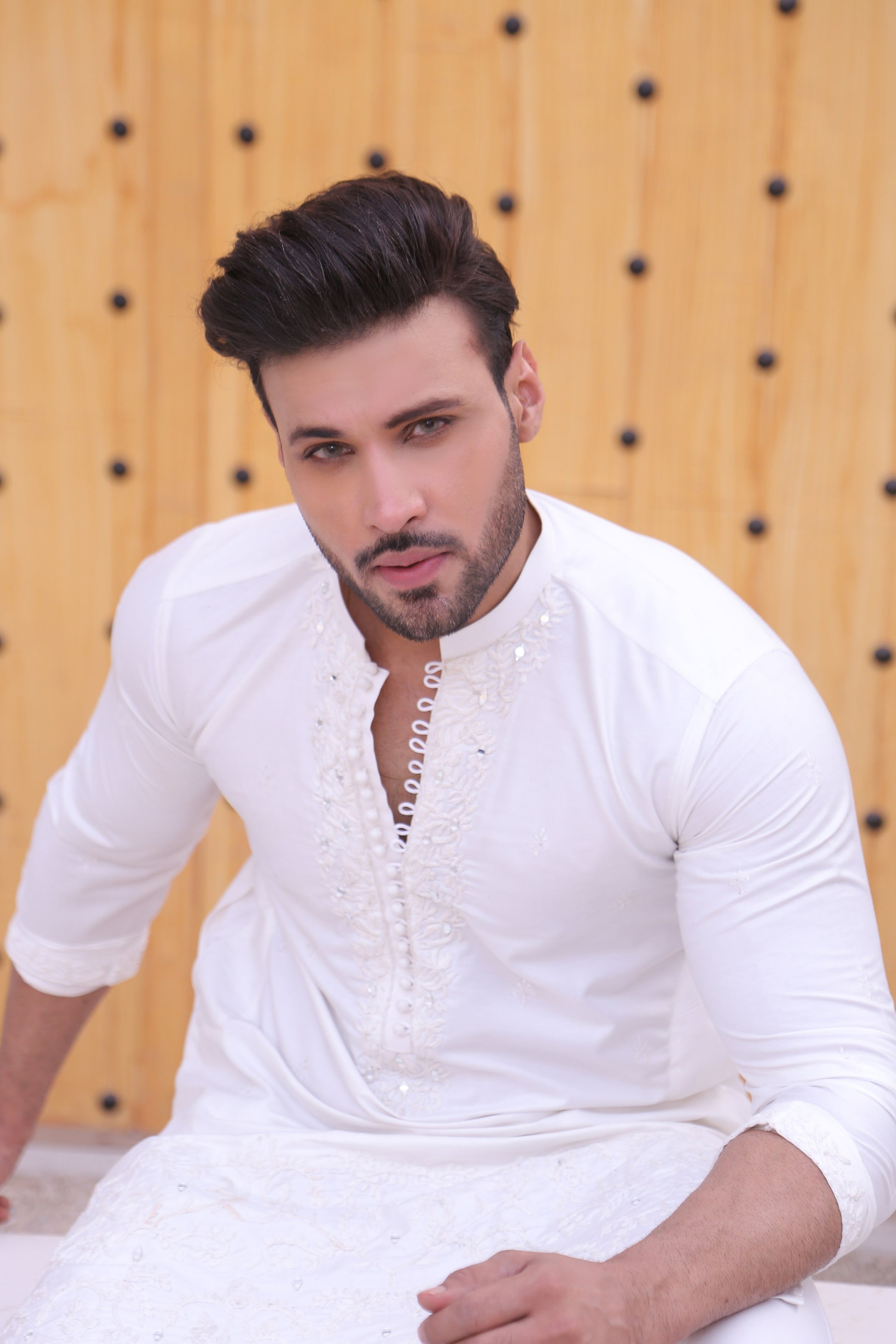 MC 07 Mirror Work Kurta Or Pajama - Mashal Couture