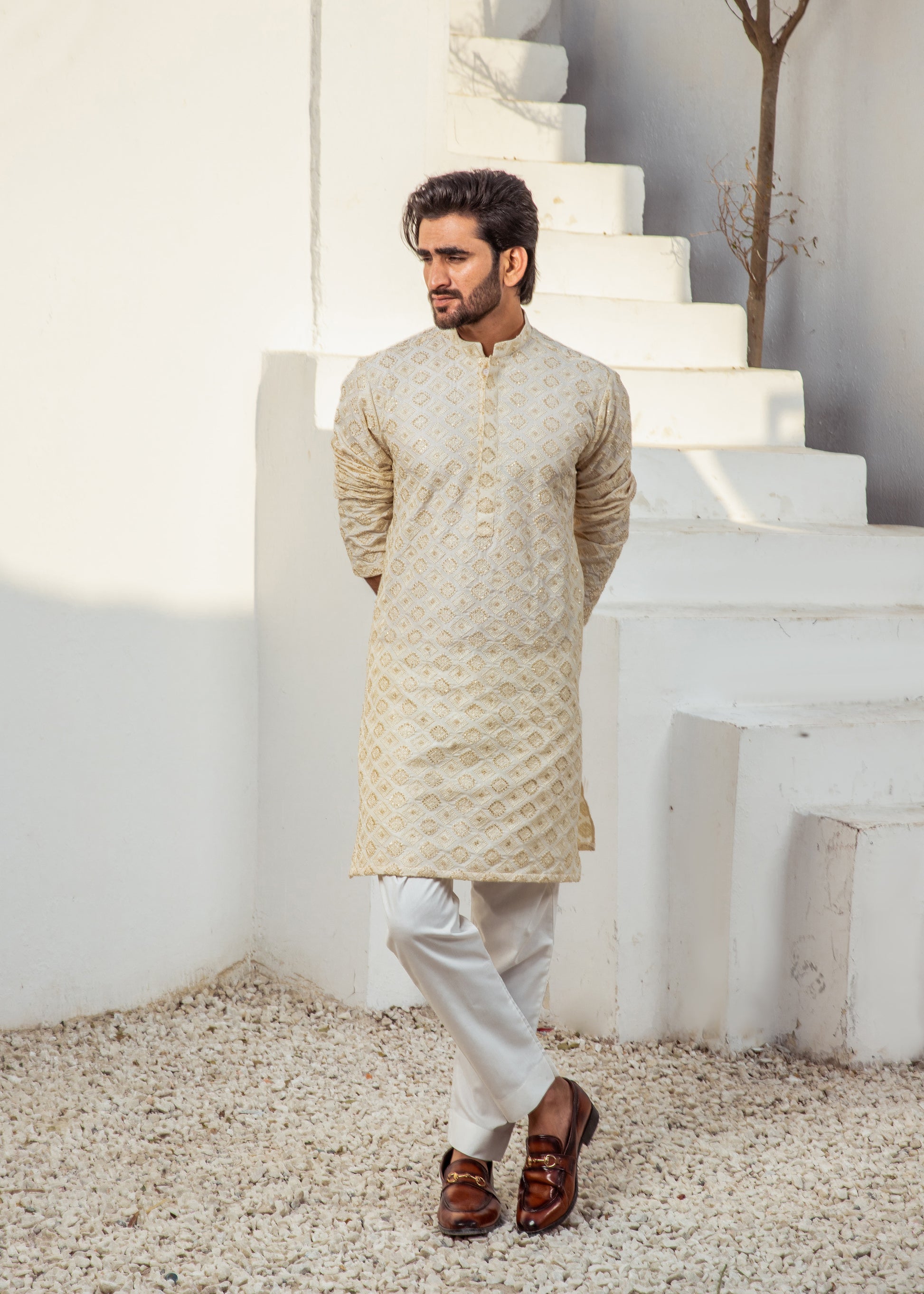 MC 22 Mirror Work Kurta Design - Mashal Couture