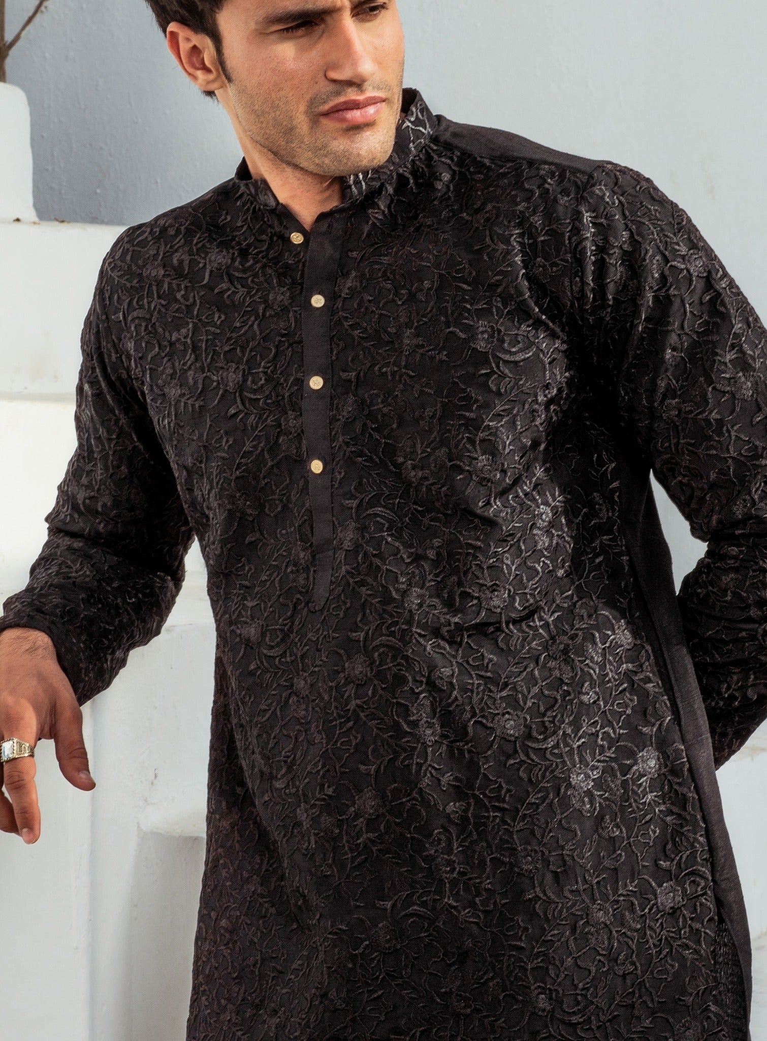 CK 05 Chikankari Men Kurta Pajama – Mashal Couture