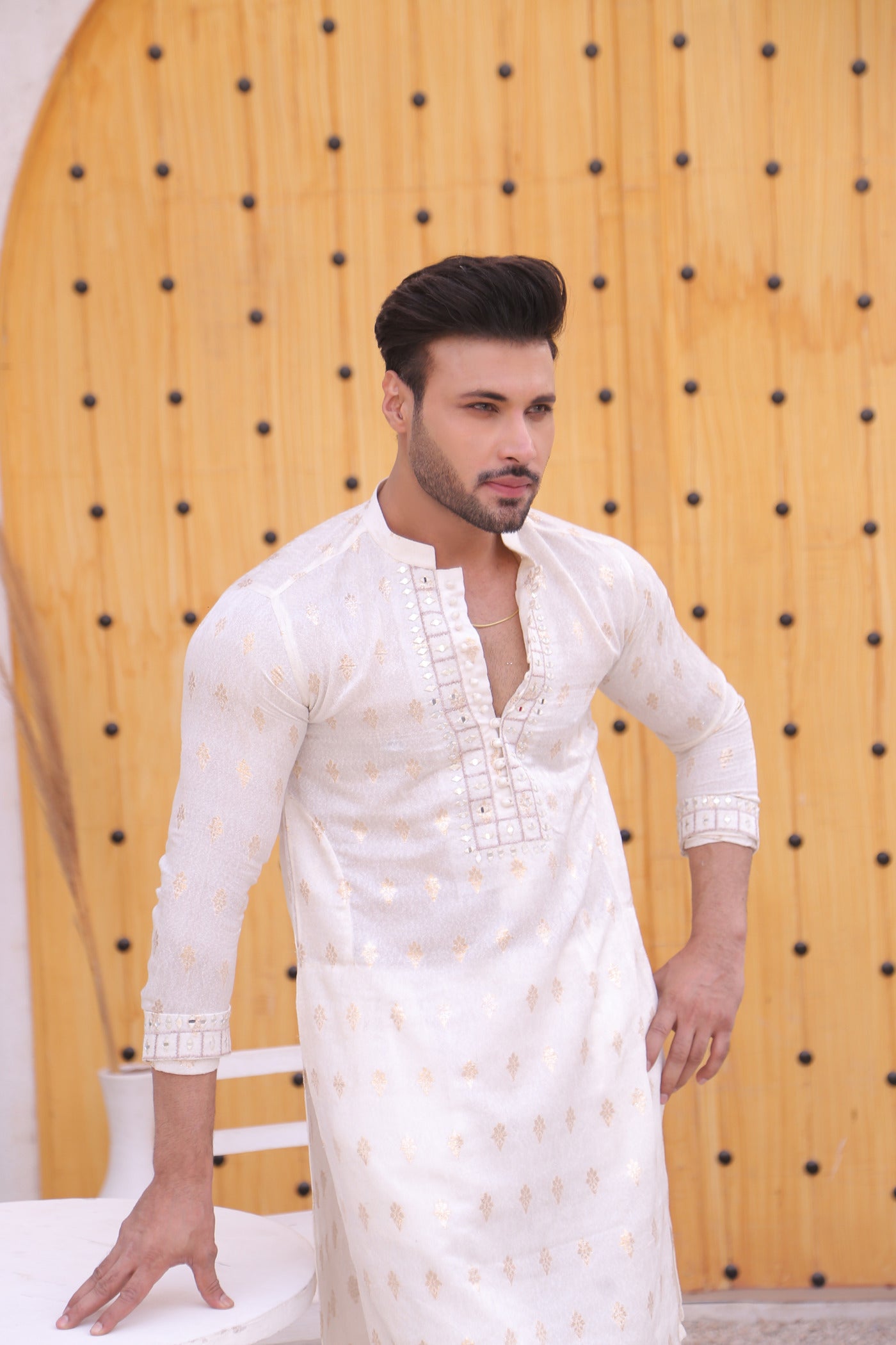 MC 15 Mirror Work Kurta Designs - Mashal Couture