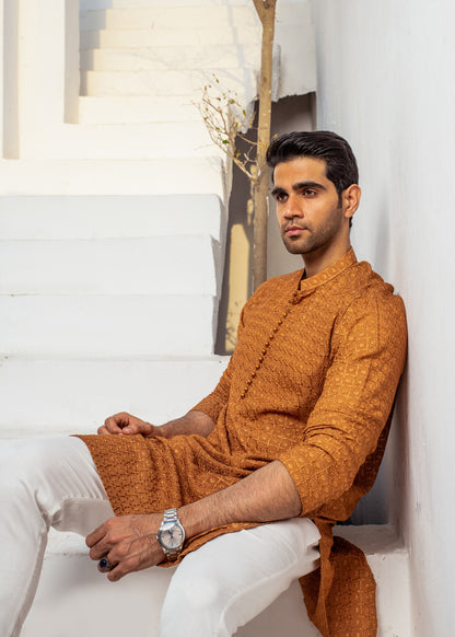 CK 11 Chikankari Designing Kurta - Mashal Couture