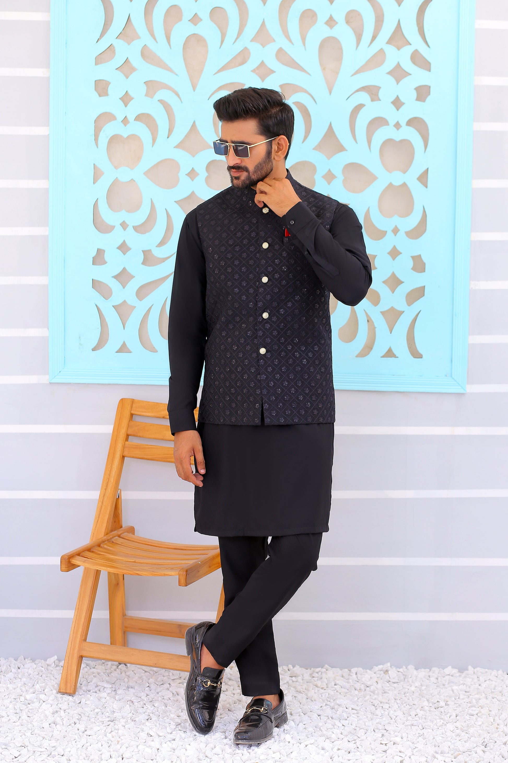 men's pakistani waistcoat