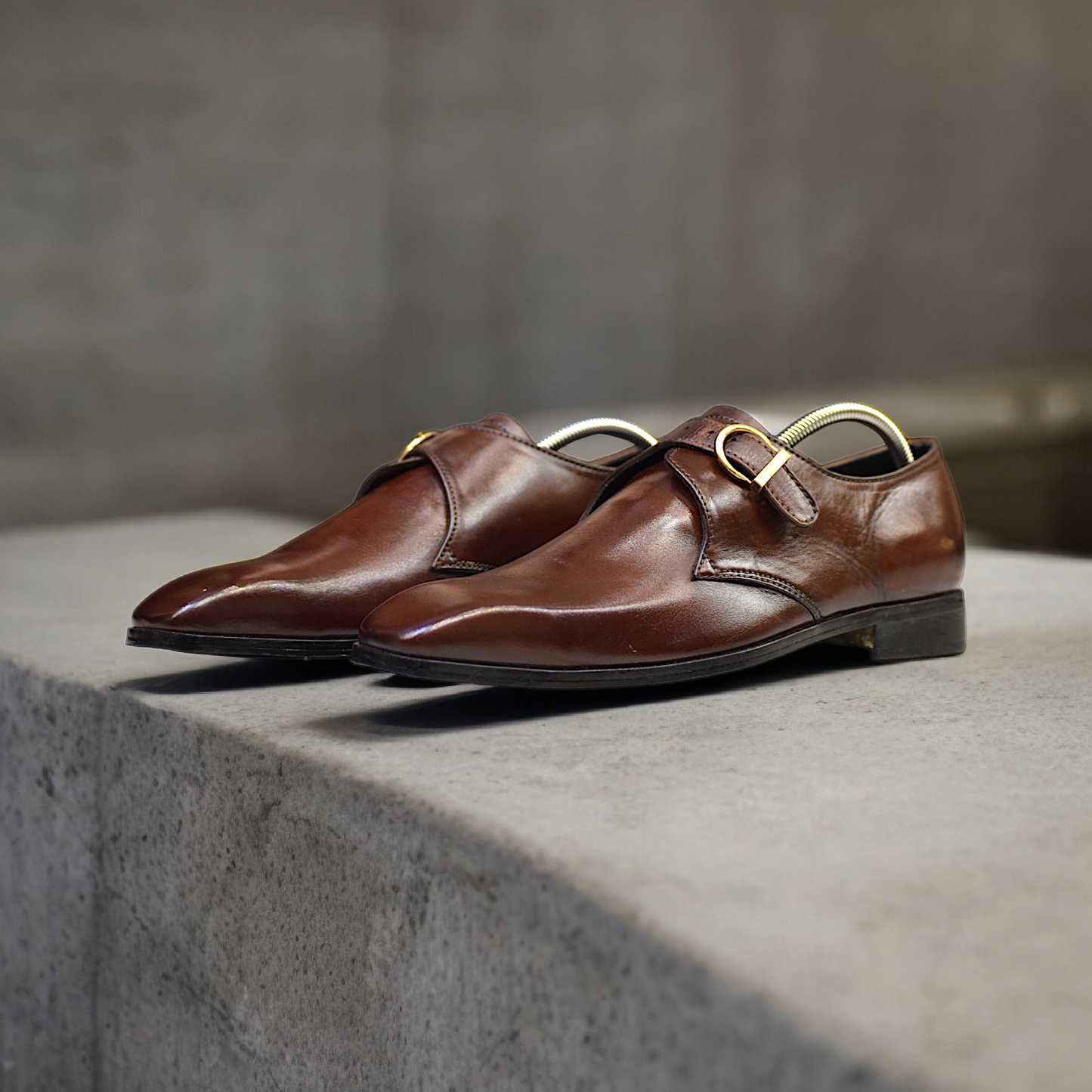 MC 57 Men Monk Brown Shoes - Mashal Couture