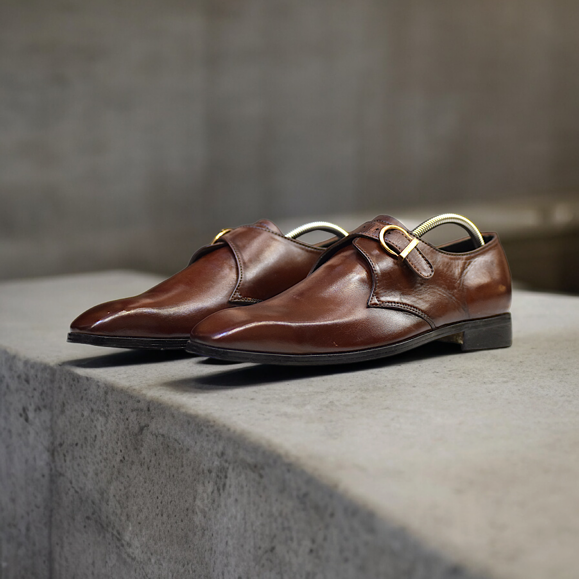 MC 57 Men Monk Brown Shoes - Mashal Couture