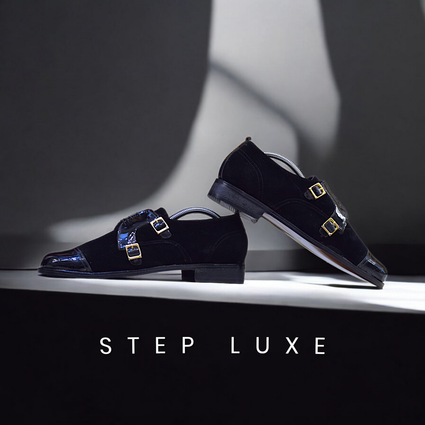 MC 114 Men's Black Shoes Party Wear - Mashal Couture