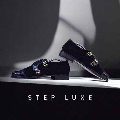 MC 114 Men's Black Shoes Party Wear - Mashal Couture