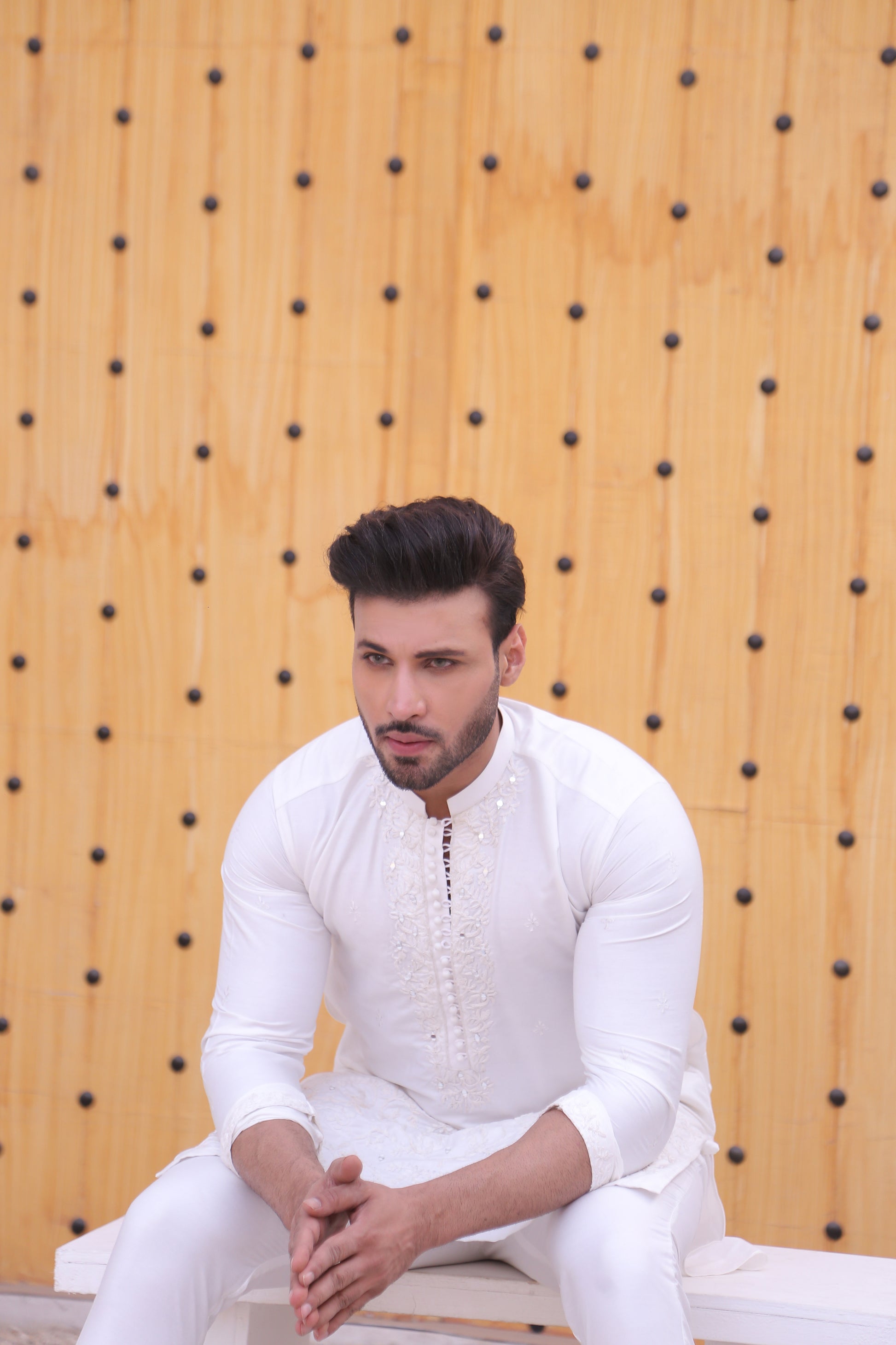 MC 07 Mirror Work Kurta Or Pajama - Mashal Couture
