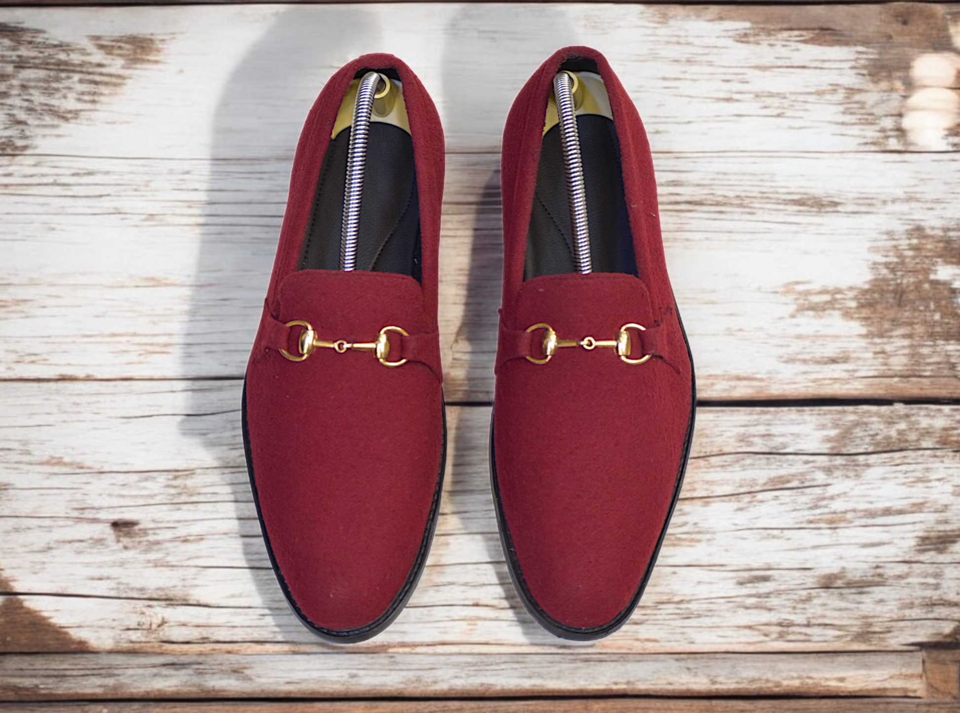 MC 110 Party Wear Maroon Shoes For Mens - Mashal Couture