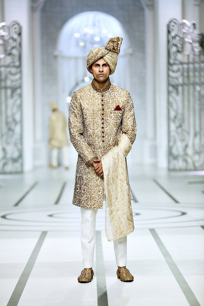 MC 555 Sherwani Men's Wear - Mashal Couture