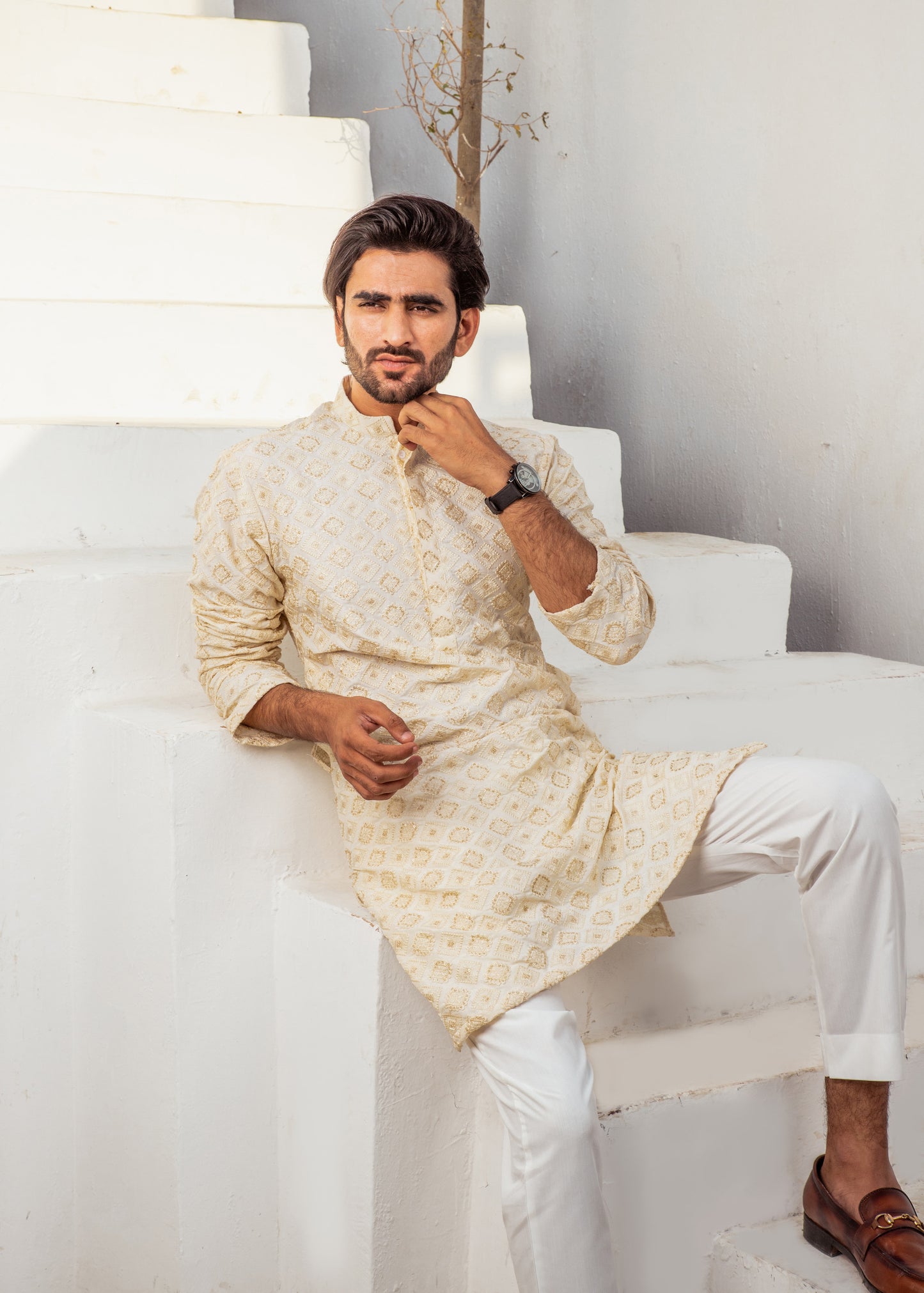 MC 22 Mirror Work Kurta Design - Mashal Couture