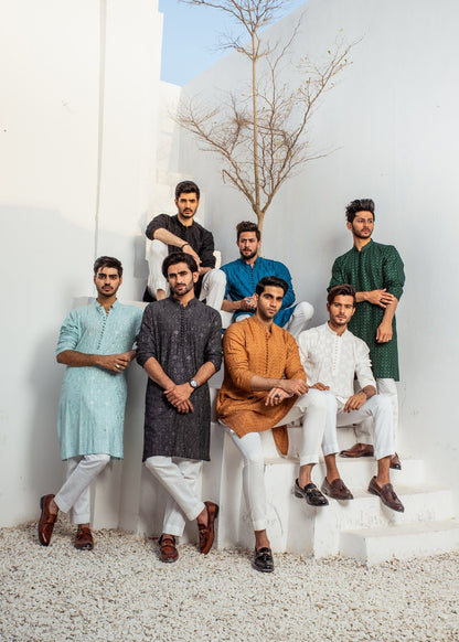 CK 06 Chikankari Dress Kurta Pajama - Mashal Couture