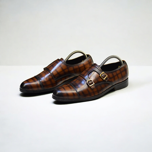 MC 102 Mens Monk Shoes - Mashal Couture