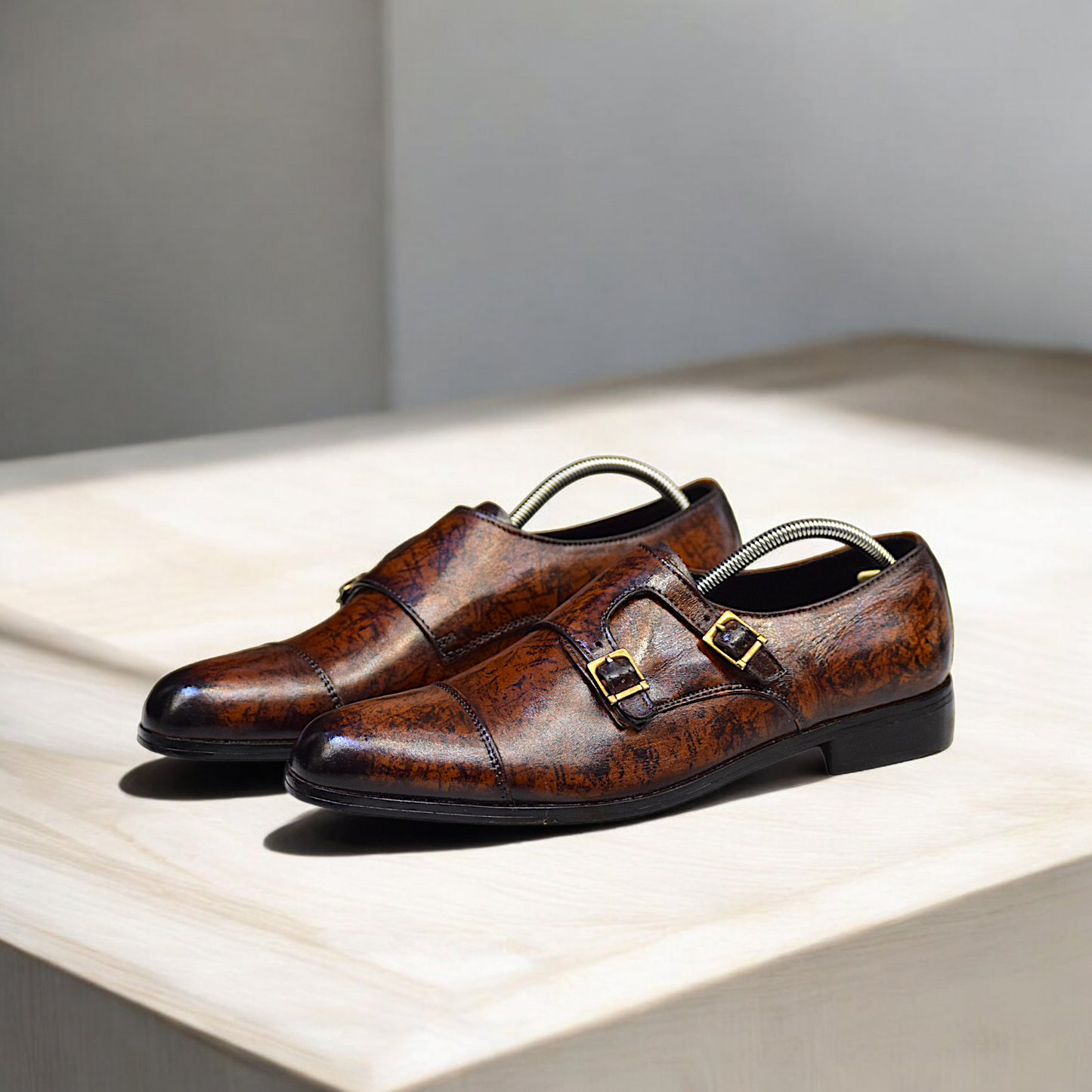 MC 105 Monk Strap Dress Shoes - Mashal Couture