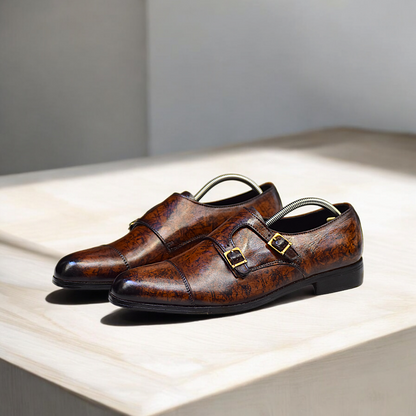 MC 105 Monk Strap Dress Shoes - Mashal Couture