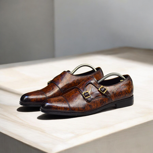 MC 105 Monk Strap Dress Shoes - Mashal Couture