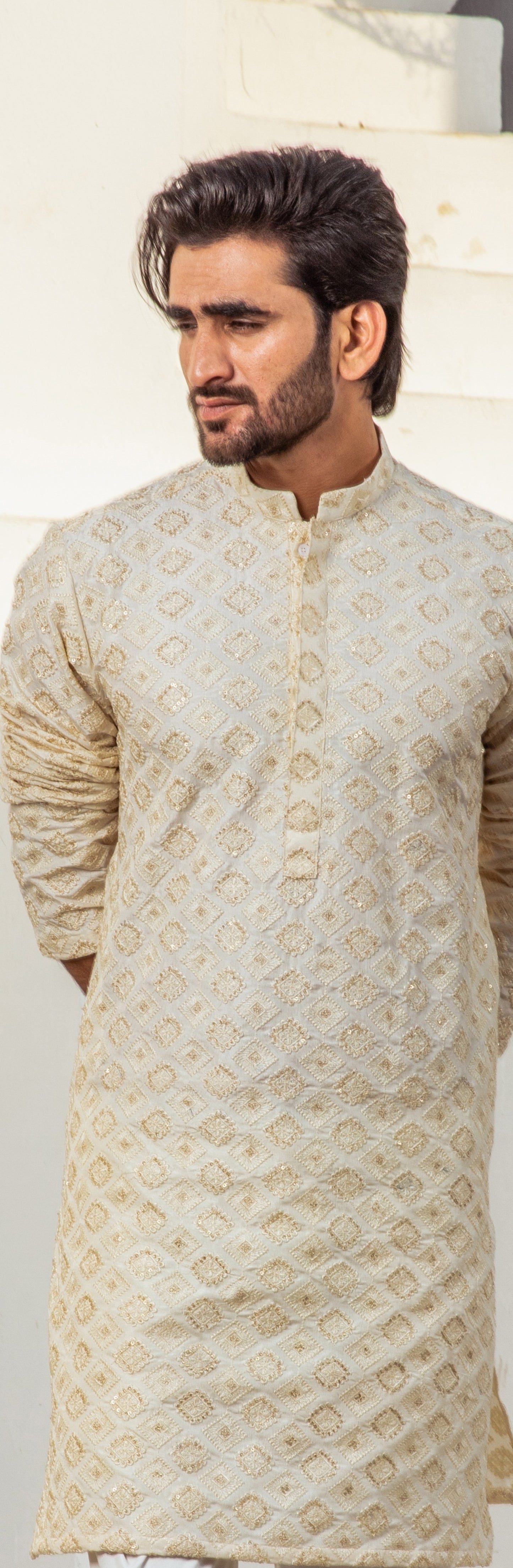 MC 22 Mirror Work Kurta Design - Mashal Couture
