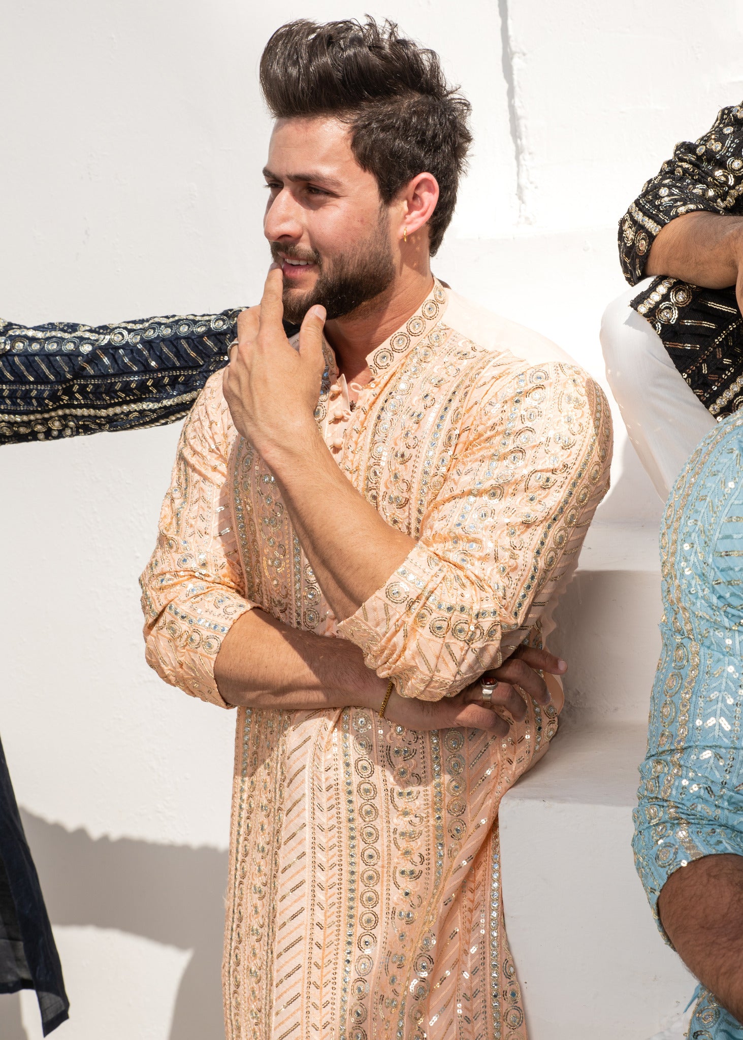 MC 18 Mirror Work Kurta - Mashal Couture