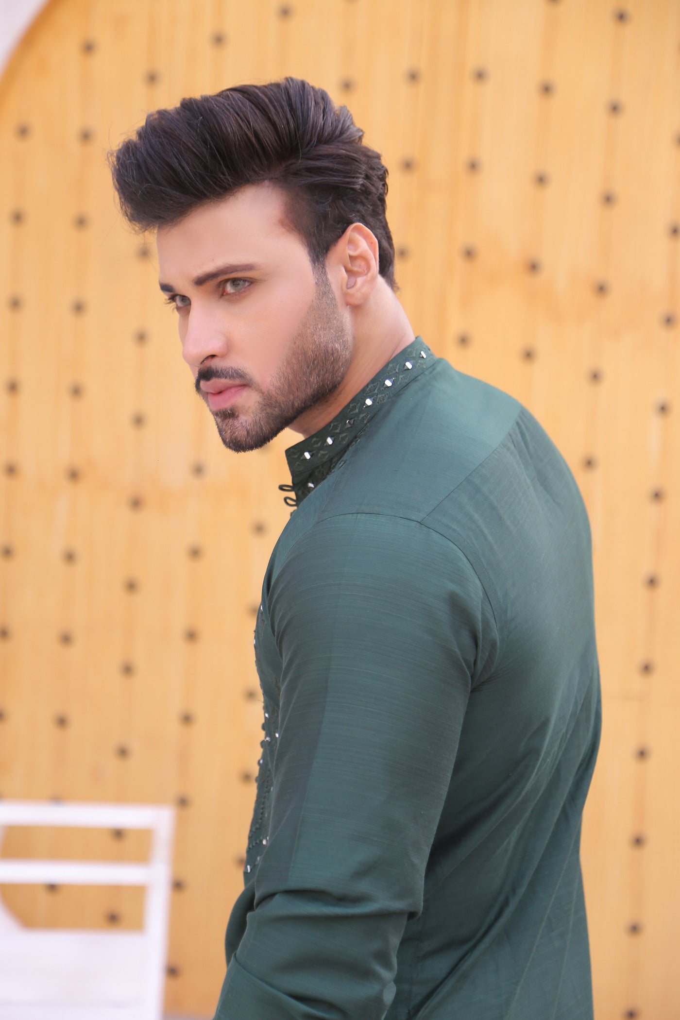 MC 08 Mirror Work Designing Kurta - Mashal Couture