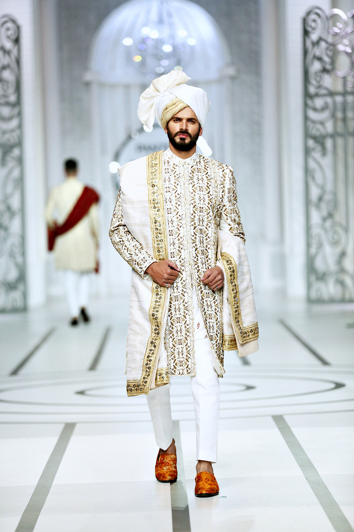 MC 602 Groom Wedding Sherwani - Mashal Couture
